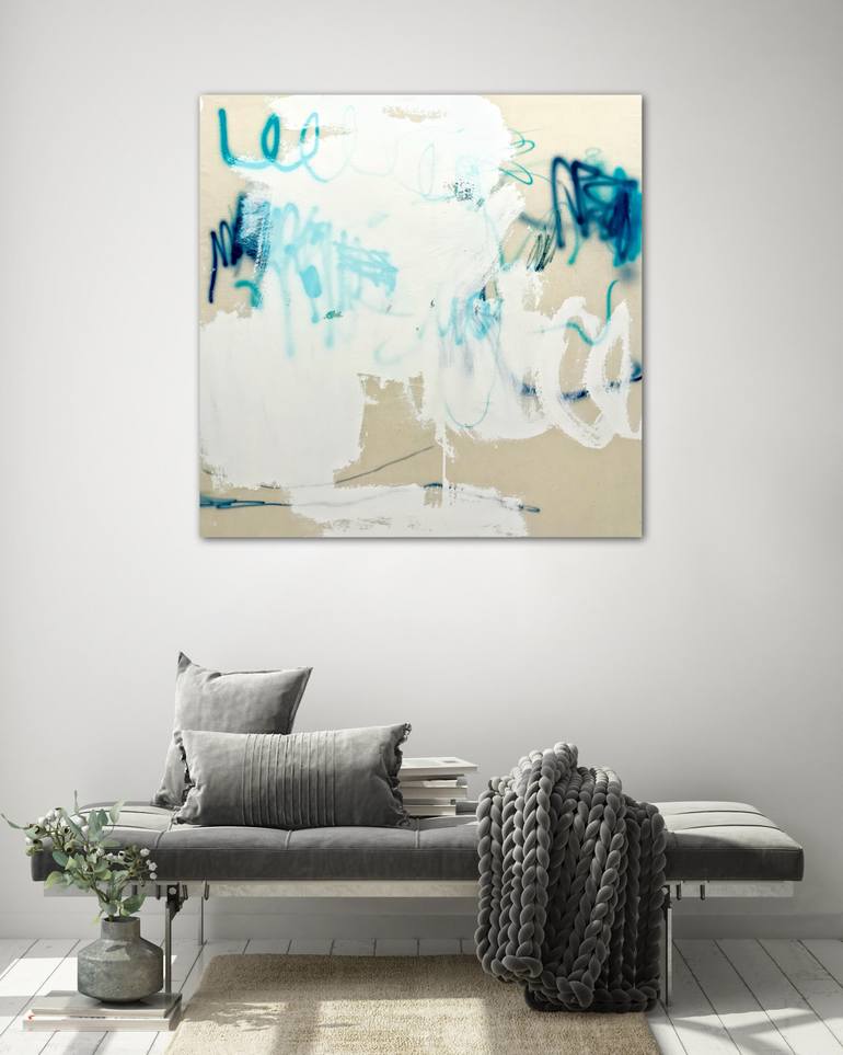 Original Abstract Expressionism Abstract Painting by Manuela Karin Knaut