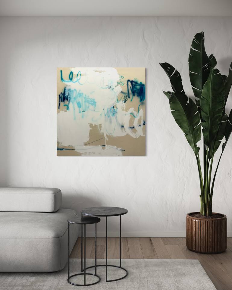 Original Abstract Expressionism Abstract Painting by Manuela Karin Knaut