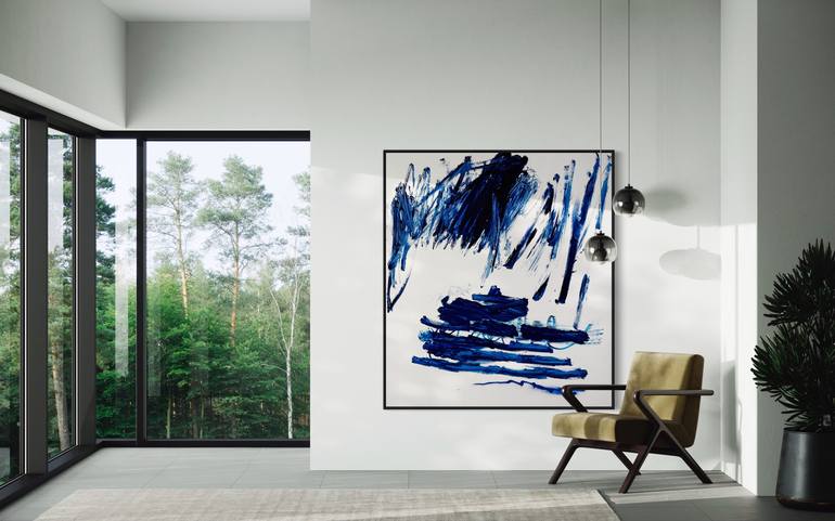 Original Abstract Expressionism Abstract Painting by Manuela Karin Knaut