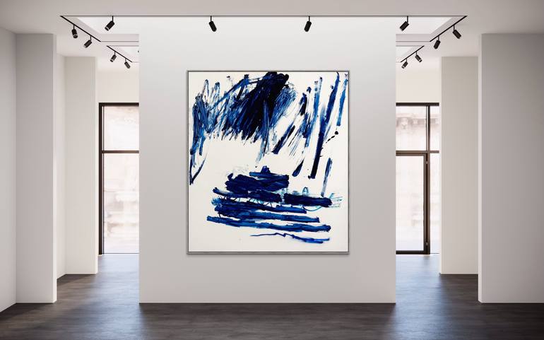 Original Abstract Expressionism Abstract Painting by Manuela Karin Knaut