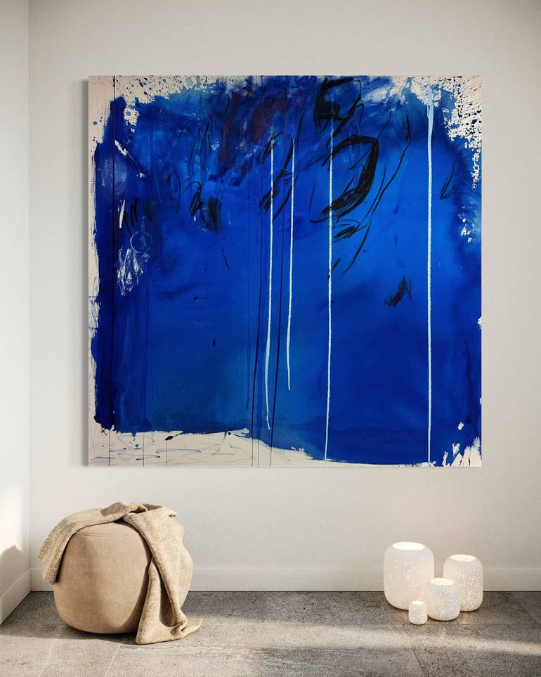 Original Abstract Expressionism Abstract Painting by Manuela Karin Knaut