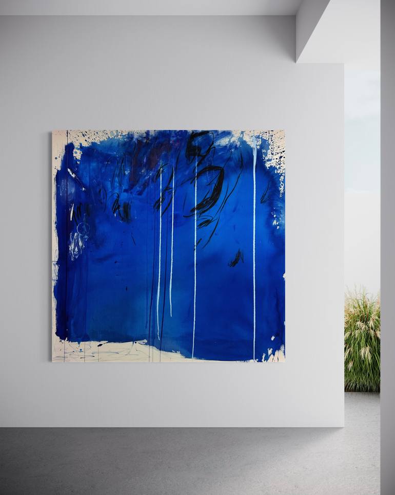 Original Abstract Expressionism Abstract Painting by Manuela Karin Knaut