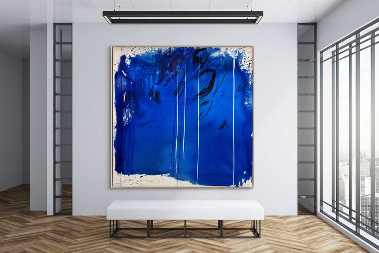 Original Abstract Expressionism Abstract Painting by Manuela Karin Knaut