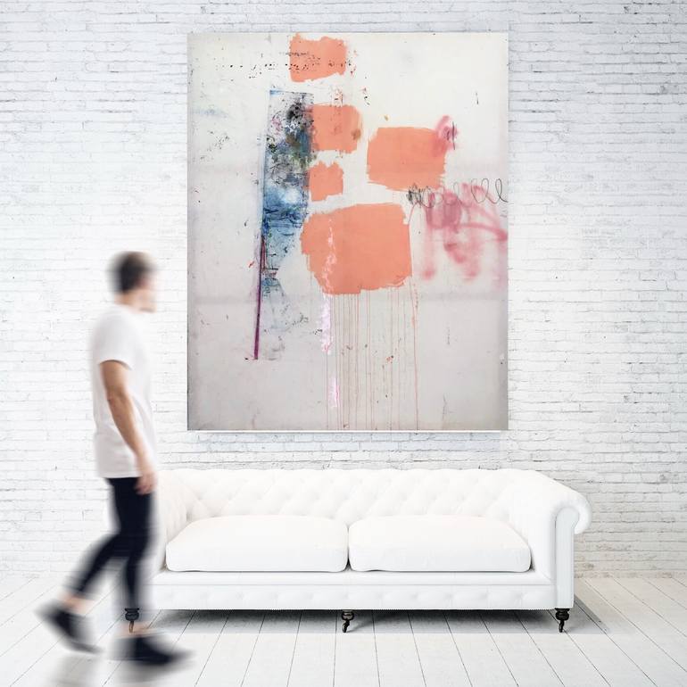 Original Abstract Expressionism Abstract Painting by Manuela Karin Knaut