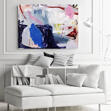 Original Abstract Expressionism Abstract Paintings by Manuela Karin Knaut