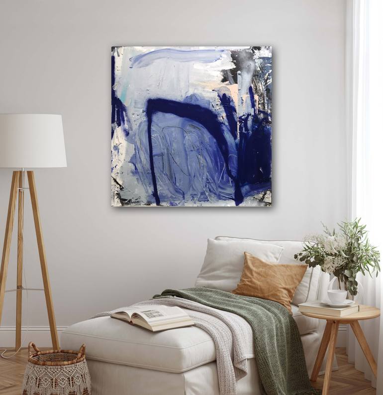 Original Abstract Expressionism Abstract Painting by Manuela Karin Knaut