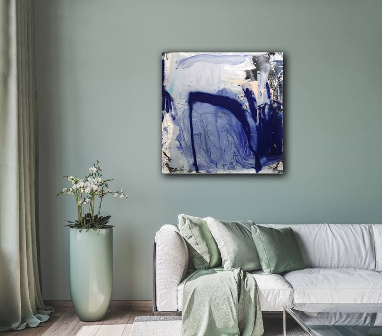 Original Abstract Expressionism Abstract Painting by Manuela Karin Knaut