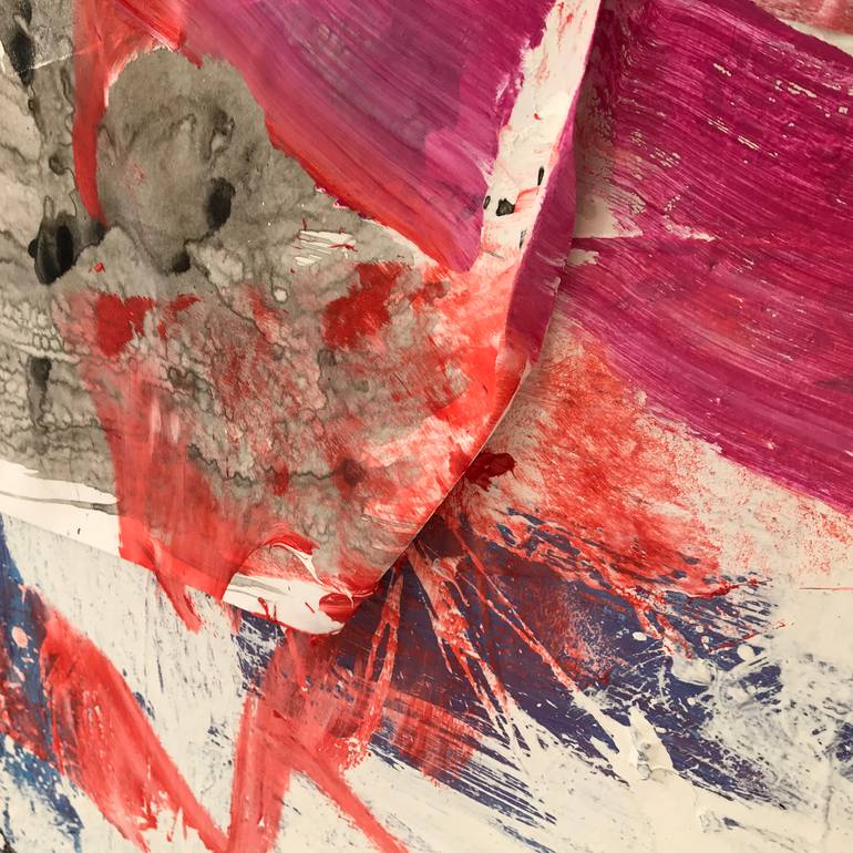 Original Abstract Expressionism Abstract Painting by Manuela Karin Knaut