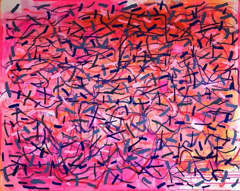 Original Abstract Expressionism Abstract Paintings by Manuela Karin Knaut