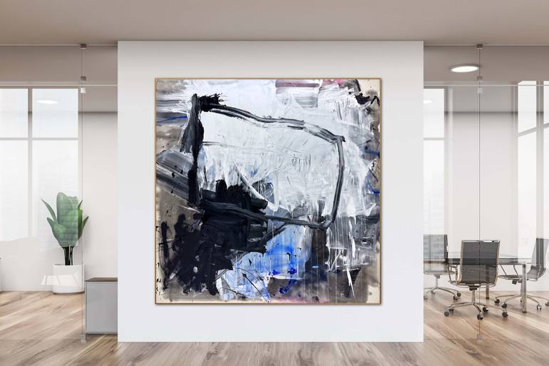 Original Abstract Expressionism Abstract Painting by Manuela Karin Knaut