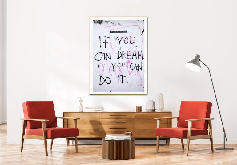 Original Abstract Expressionism Language Painting by Manuela Karin Knaut