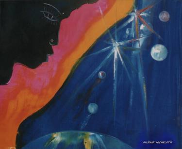 Print of Outer Space Paintings by valérie micheletti