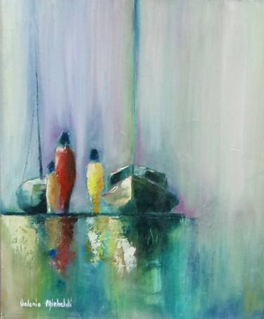 Print of Boat Paintings by valérie micheletti