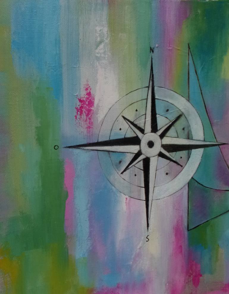 Original Abstract Expressionism Seascape Painting by Valérie Micheletti
