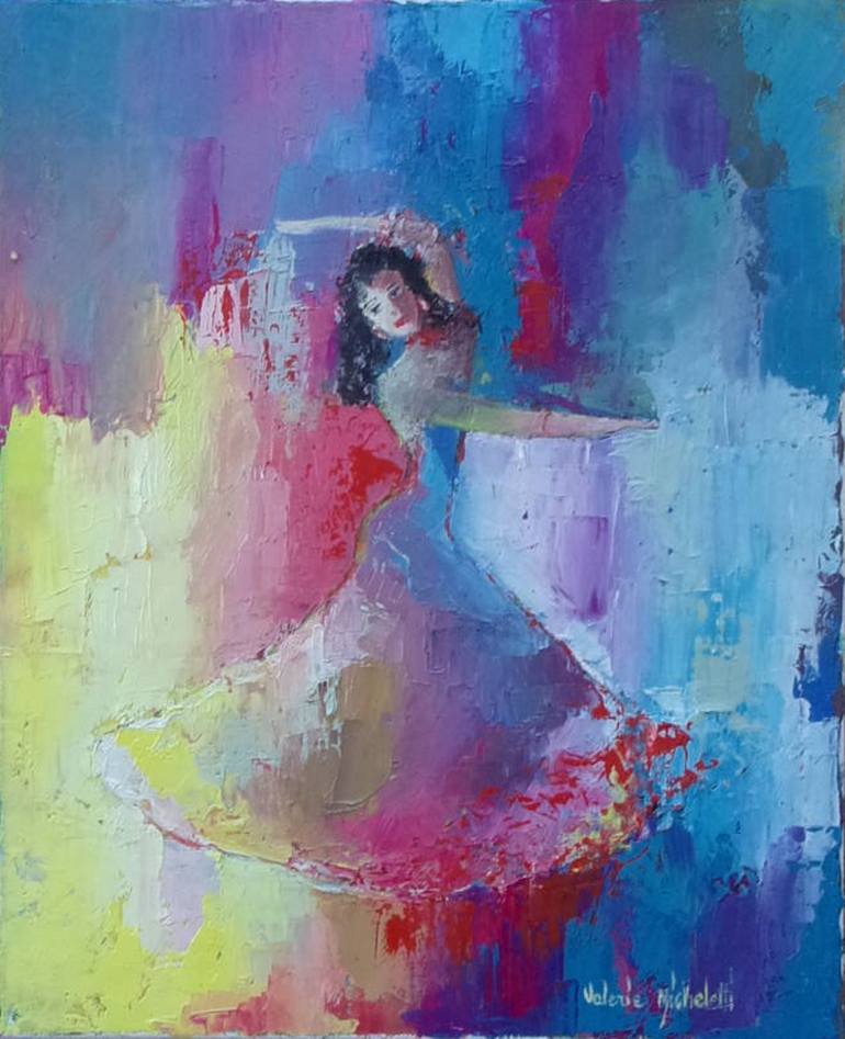 Original Contemporary Performing Arts Painting by valérie micheletti