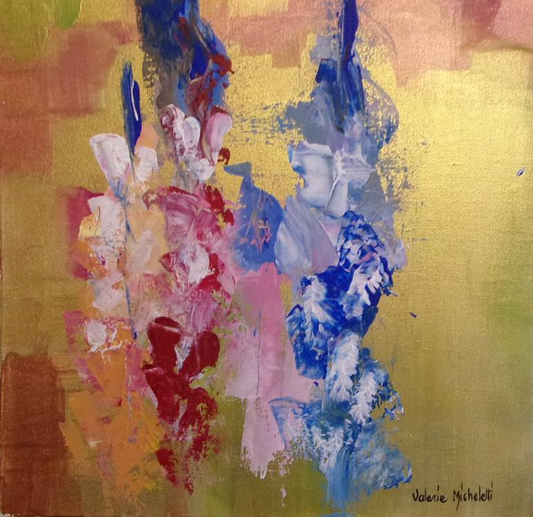 Original Contemporary Floral Painting by Valérie Micheletti