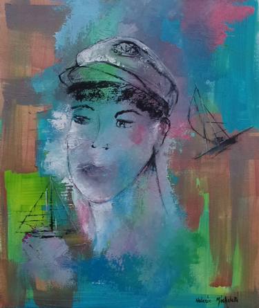 Original Figurative Men Painting by Valérie Micheletti