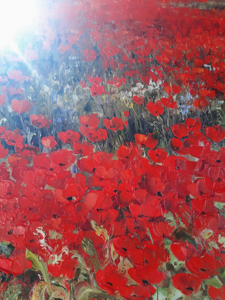 Original Impressionism Nature Painting by Nati Art