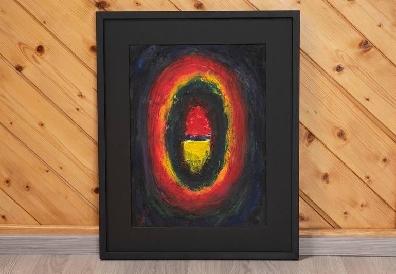 Original Conceptual Abstract Drawing by Ala Botnarescu