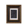 The framed drawing on a white background