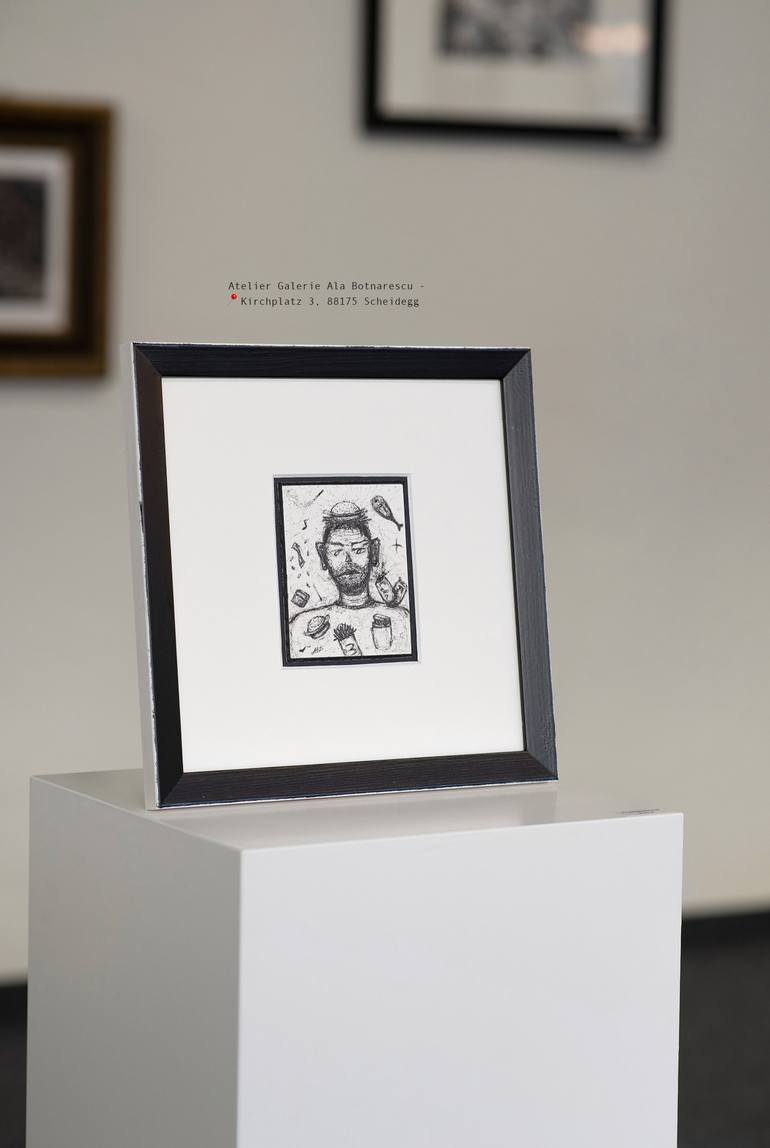 Original Realism Abstract Drawing by Ala Botnarescu