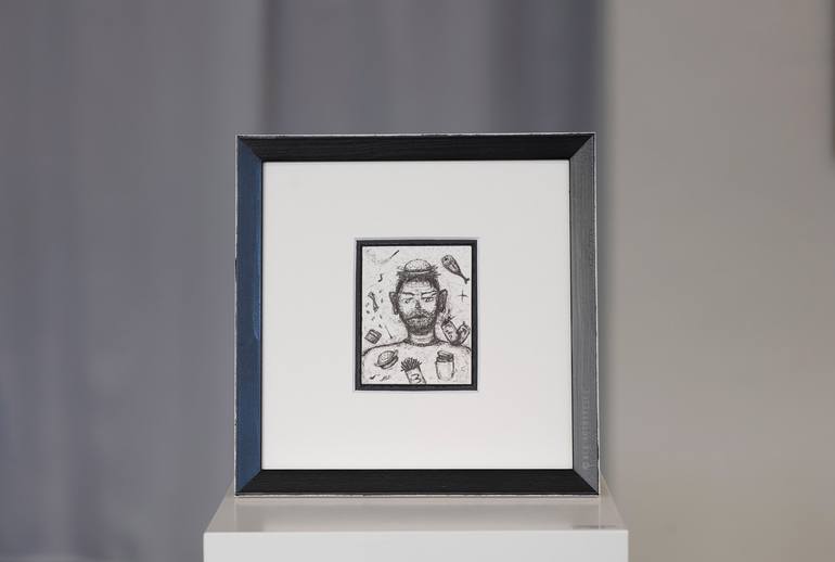 Original Realism Abstract Drawing by Ala Botnarescu