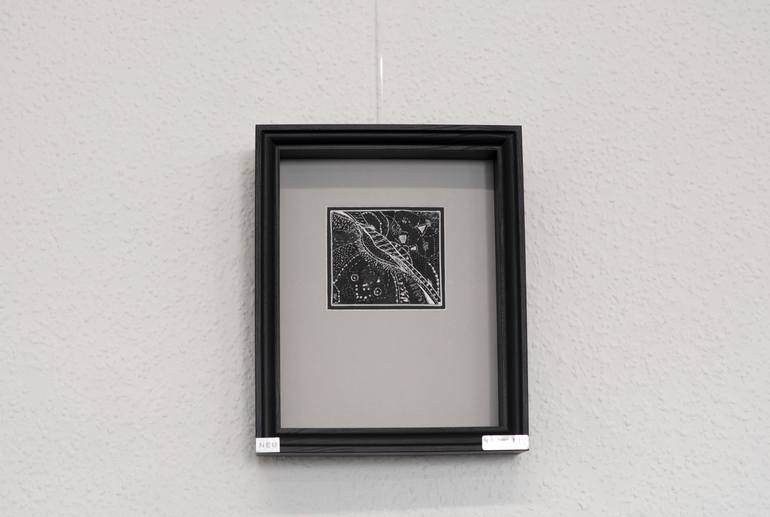 Original Geometric Abstract Mixed Media by Ala Botnarescu