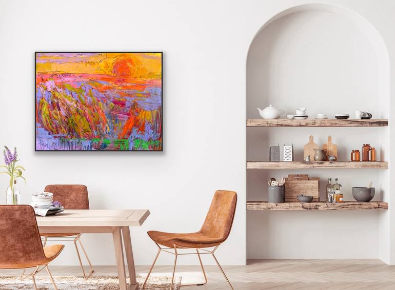Original Abstract Seascape Painting by Dorothy Fagan