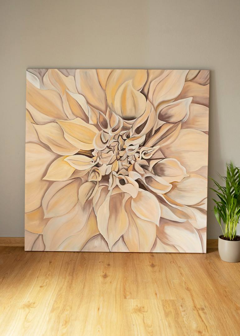 Original Expressionism Floral Painting by Cristina Elena Pop