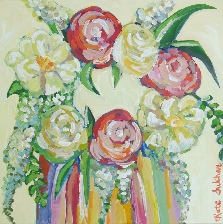 Original Fine Art Floral Painting by Kate Sukhar