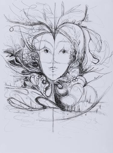 Original Abstract Drawings by Jeanne Maguire