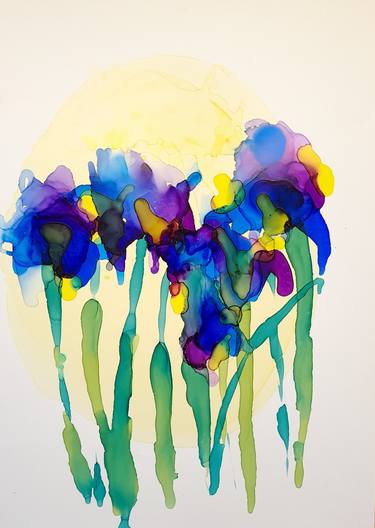 Print of Abstract Floral Drawings by Maria Do