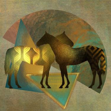 Print of Abstract Animal Digital by Elif Bayölken Yazıcı