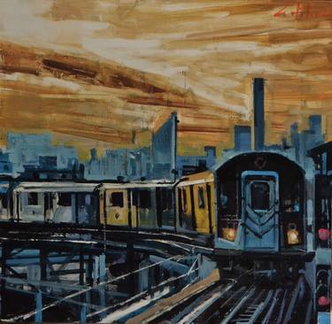 Print of Train Paintings by Marco Ortolan