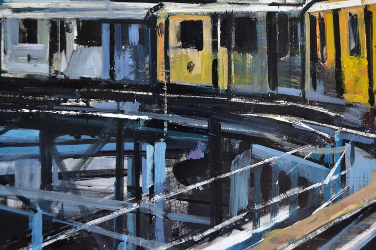 Original Figurative Transportation Painting by Marco Ortolan