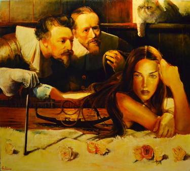 Original Surrealism People Paintings by Marco Ortolan
