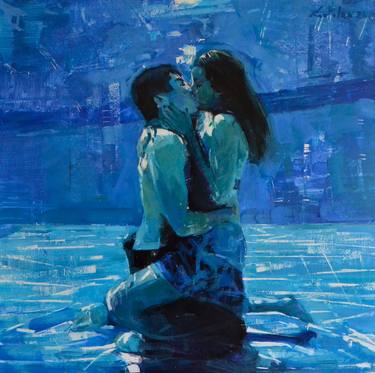 Original Figurative Love Paintings by Marco Ortolan