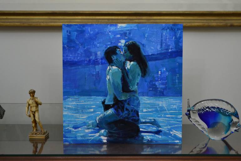 Original Figurative Love Painting by Marco Ortolan