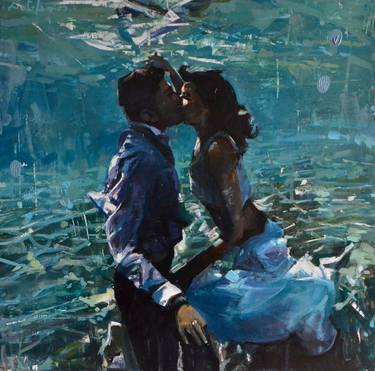 Print of Impressionism Love Paintings by Marco Ortolan