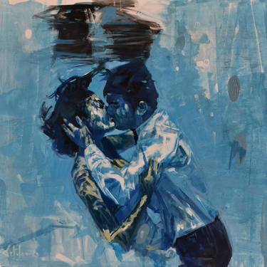 Print of Figurative Love Paintings by Marco Ortolan
