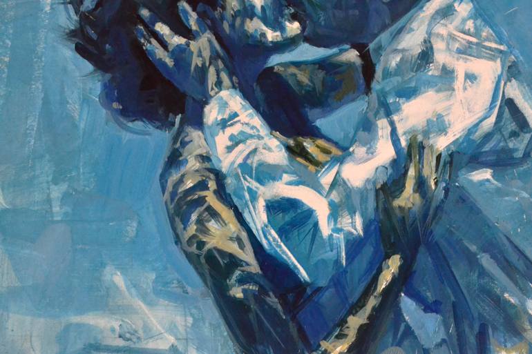 Original Figurative Love Painting by Marco Ortolan