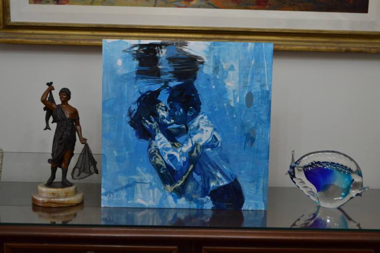 Original Figurative Love Painting by Marco Ortolan