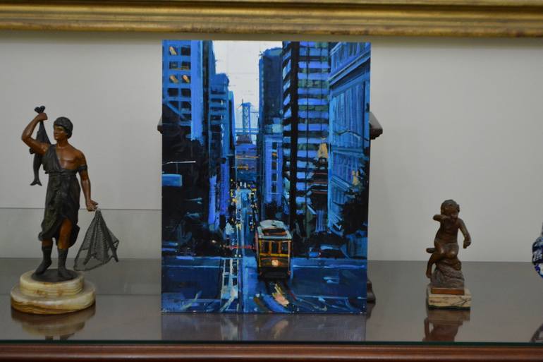 Original Figurative Cities Painting by Marco Ortolan