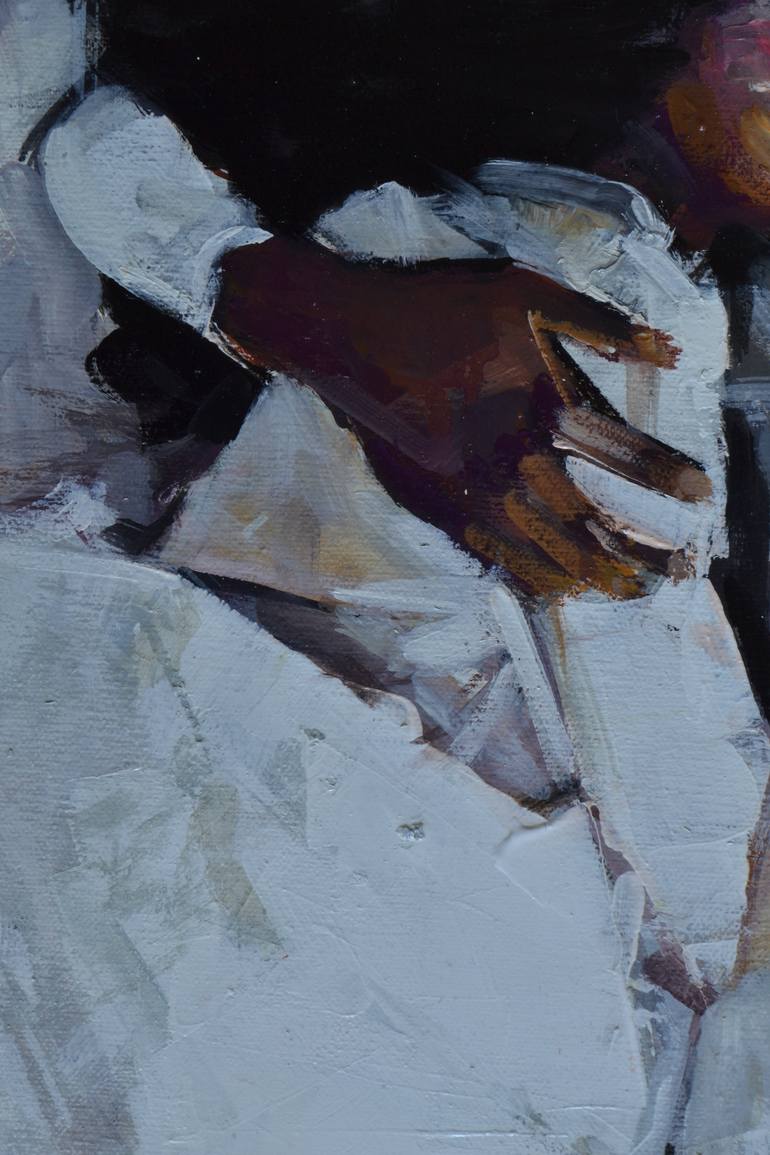 Original Realism Love Painting by Marco Ortolan