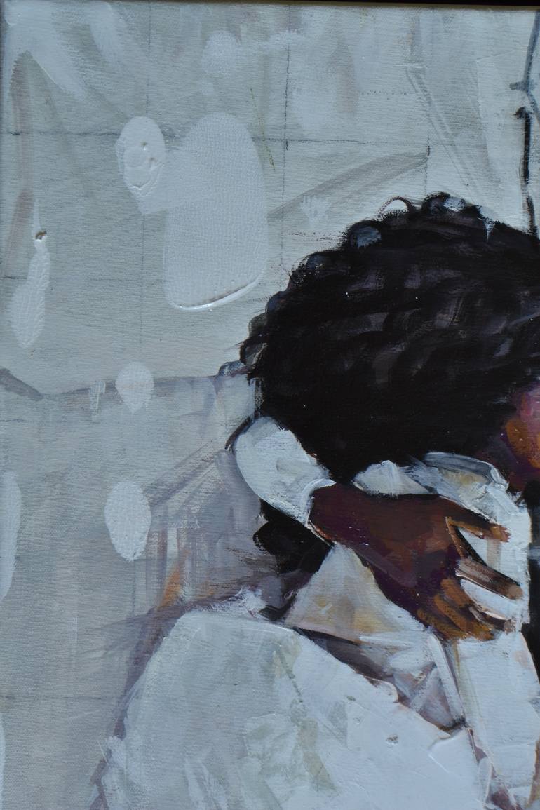 Original Realism Love Painting by Marco Ortolan