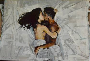 Original Figurative Love Paintings by Marco Ortolan