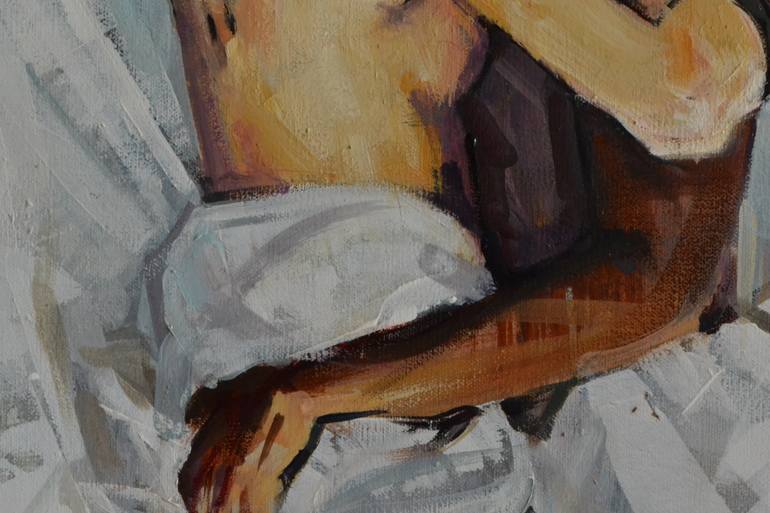 Original Figurative Love Painting by Marco Ortolan
