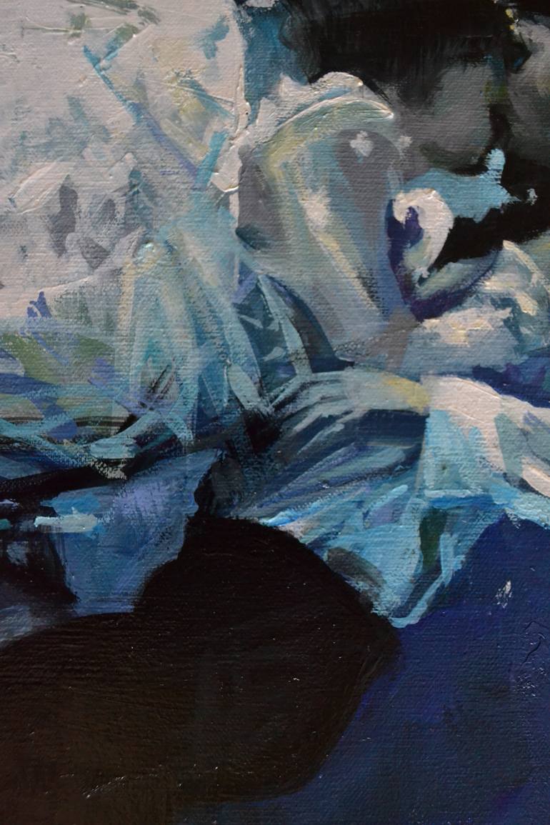 Original Figurative Love Painting by Marco Ortolan