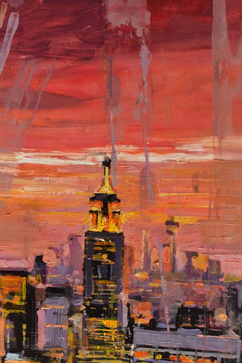 Original Impressionism Cities Painting by Marco Ortolan