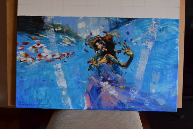 Original Figurative Women Painting by Marco Ortolan